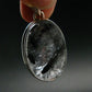 Large Tourmalinated Quartz Crystal Silver Pendant From Brazil - 1.5" - 7.75 Grams