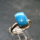 Genuine Turquoise Sterling Silver Ring - 2.62 Grams - Size 8