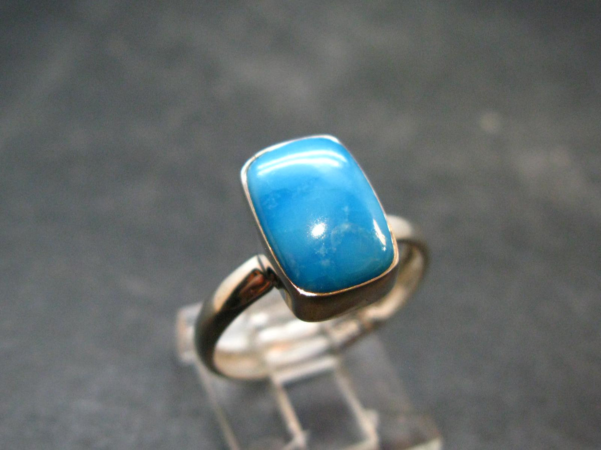 Genuine Turquoise Sterling Silver Ring - 2.62 Grams - Size 8