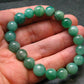 Emerald Gem Genuine Bracelet ~ 7 Inches ~ 11mm Round Beads