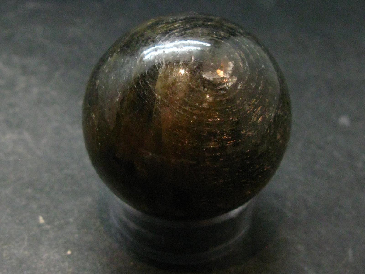 Tumbled Polished Gem Yellow Sapphire Sphere From Sri Lanka - 1.6" - 150.30 Grams