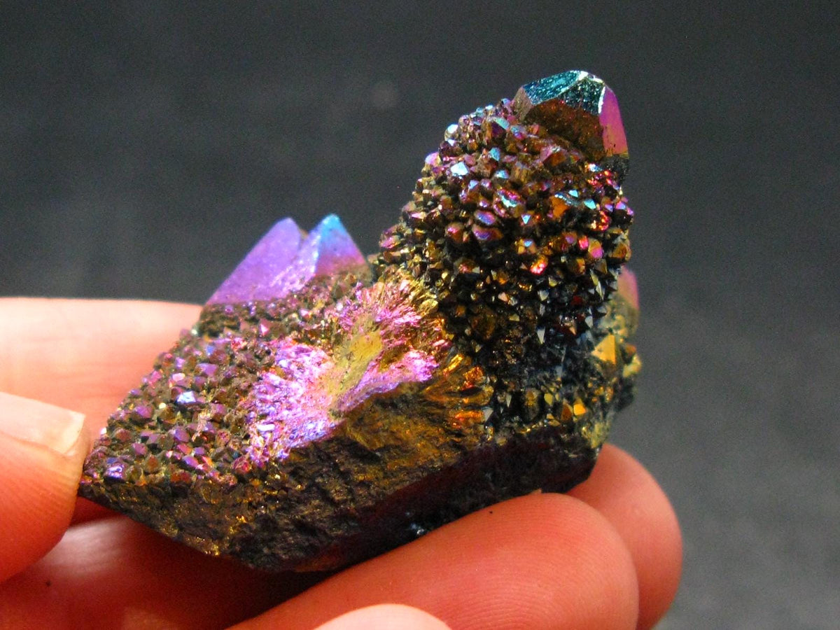 Aura Quartz Cluster From Brazil - 1.2" - 21.18 Grams