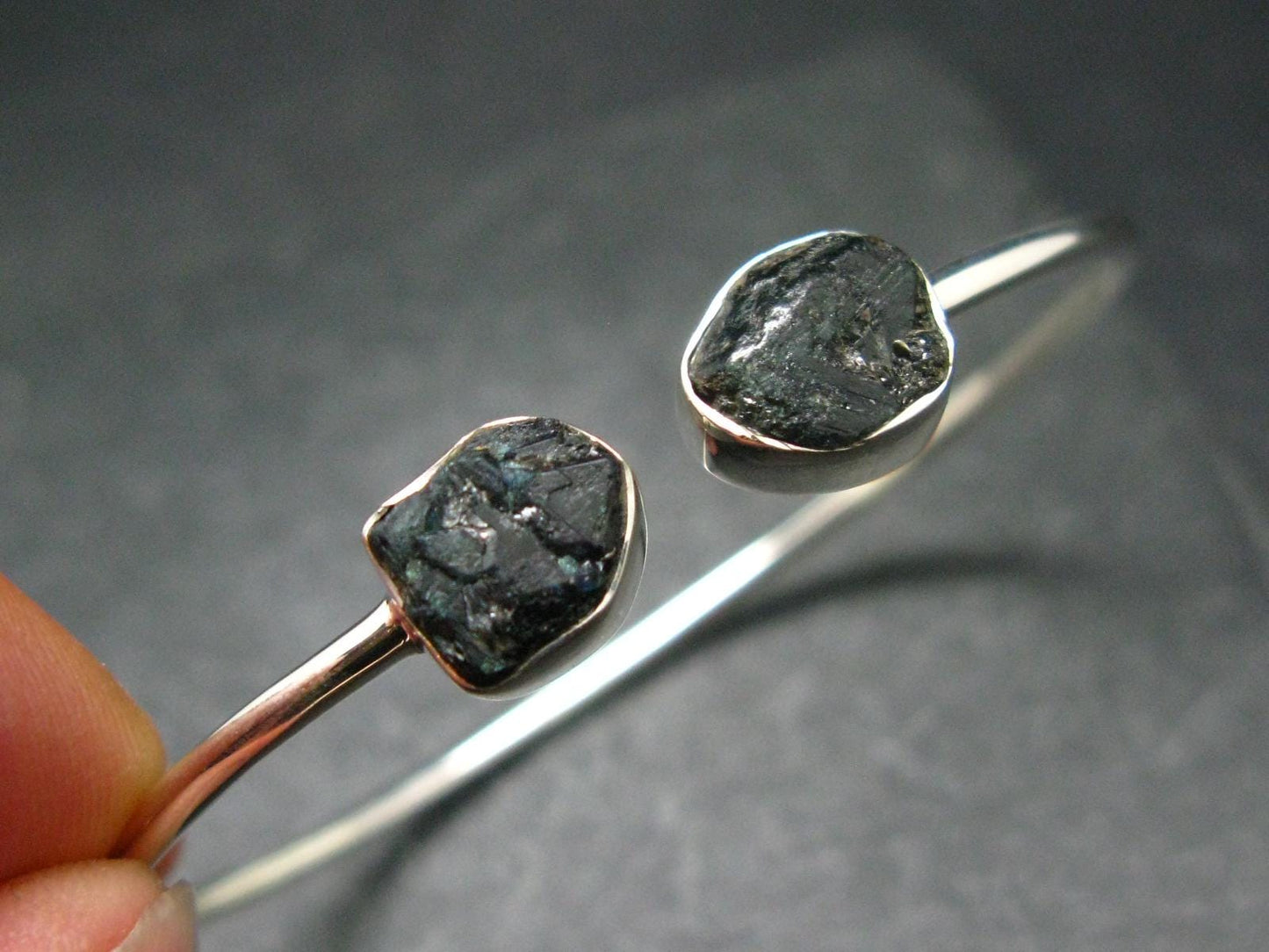 Alexandrite Silver Twister Bracelet From Brazil - 5.4 Grams