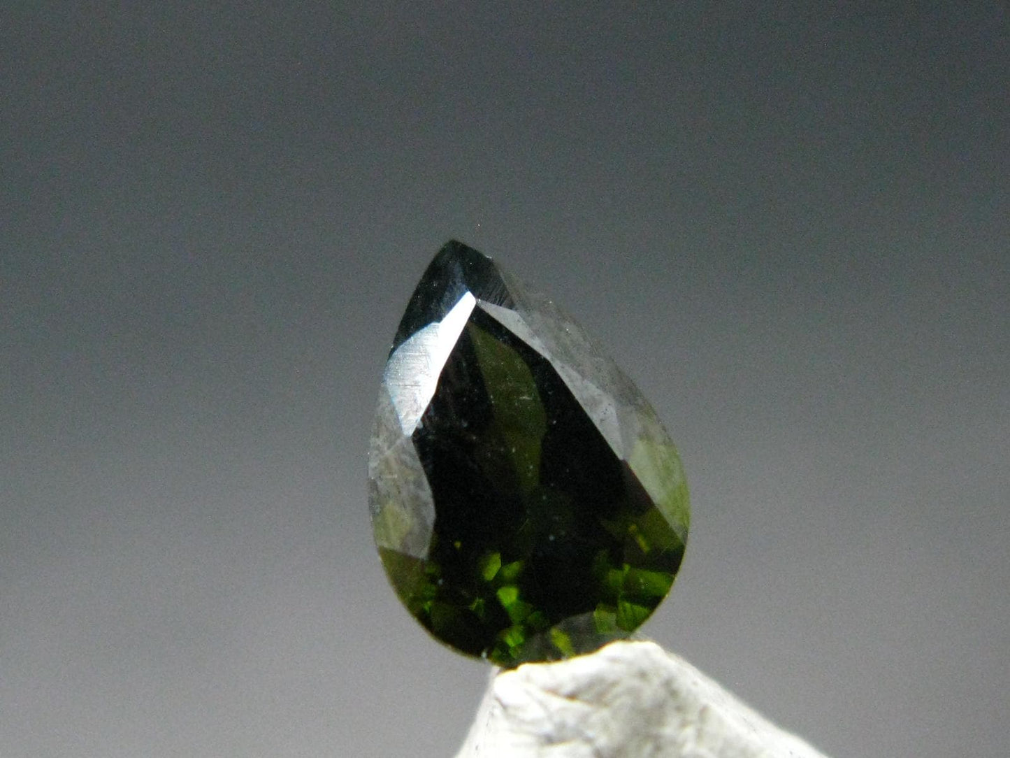 Green Zircon Cut Gem From Africa - 1.24 Carats