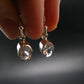 Phenakite Phenacite Facetted Silver Earrings From Russia 3.82 Carats - 2.76 Grams total