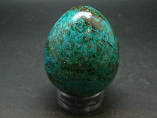 Chrysocola Chrysocolla Egg From Peru - 2.2" - 144.27 Grams