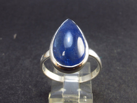 Gem Terminated Blue Tanzanite Silver Ring from Tanzania - 4.82 Grams - Size 10