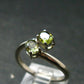 Green Tourmaline Silver Ring From Brazil - 2.29 Grams - Size 7