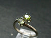 Green Tourmaline Silver Ring From Brazil - 2.29 Grams - Size 7