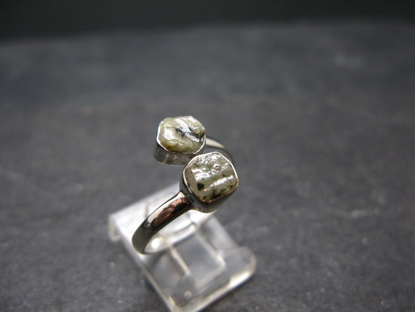 Phenakite Phenacite Crystal Silver Ring From Russia - Size 9 - 2.46 Grams