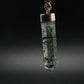 Tourmaline In Quartz Crystal Silver Pendant from Brazil- 1.7" - 3.38 Grams