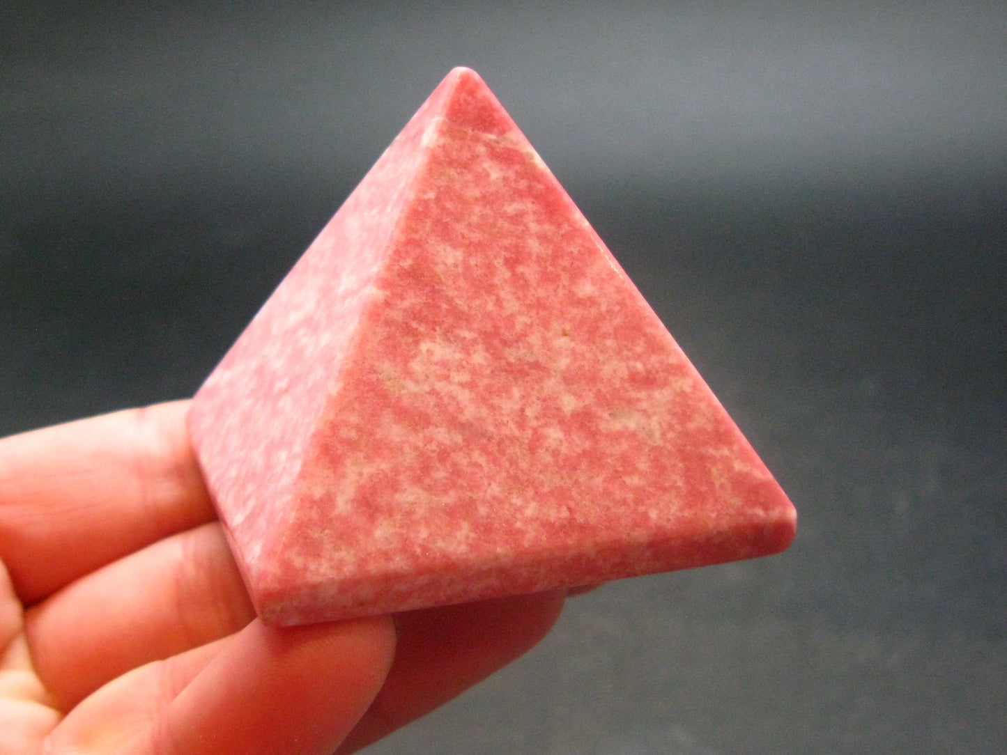 Rare Red Thulite Pyramid From Norway - 1.9" - 129.97 Grams