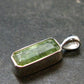 Green Kyanite Crystal Silver Pendant From Tanzania - 0.8" - 1.91 Grams
