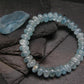 Blue Topaz Genuine Bracelet ~ 7 Inches ~ 9mm Rondelle Beads