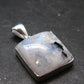 Natural Glow From Inside Moonstone Silver Plated Pendant - 1.2" - 5.78 Grams