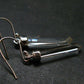 Lemurian Quartz Seed Crystal Silver Earrings From Brazil - 1.6"