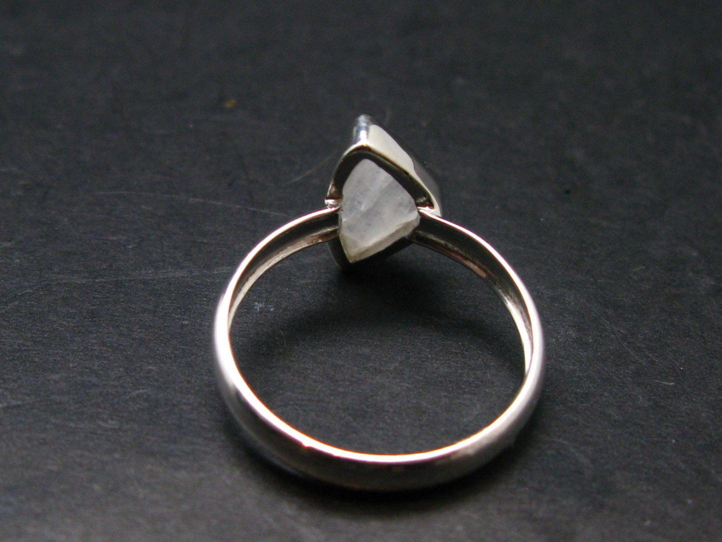 Natrolite Silver Ring From Russia - 2.07 Grams - Size 8