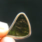 Shape!! Natural Gem Moldavite Tektite SS Pendant From Czech Republic - 5.8 Grams - 1.2"