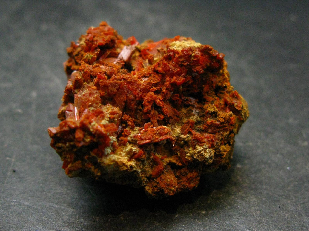 Rare Orange Crocoite Cluster From Australia - 1.3"- 30.40 Grams