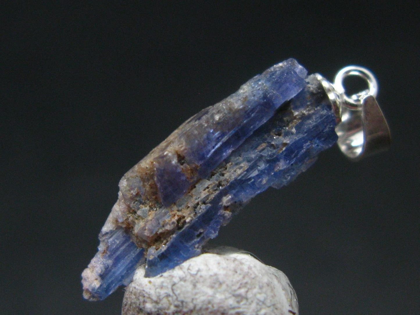 Rare Gem Jeremejevite Silver Pendant From Namibia - 1.1" - 0.92 Grams