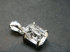 Fine Natural Herkimer Diamond Silver Pendant From New York - 0.8" - 2.34 Grams