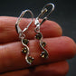 Moldavite Tektite Silver Earrings from Czech Republic - 2.68 Grams
