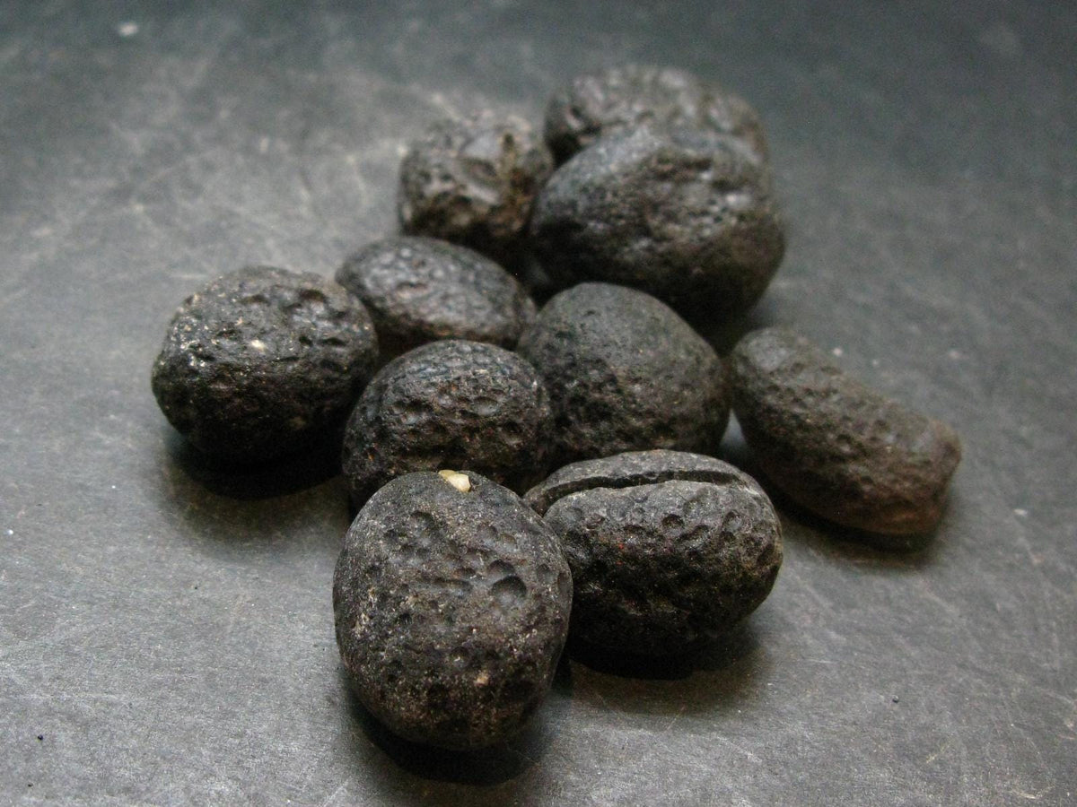 Lot Of 10 Colombianite Pseudotektite Pieces from Colombia - 93.42 Grams