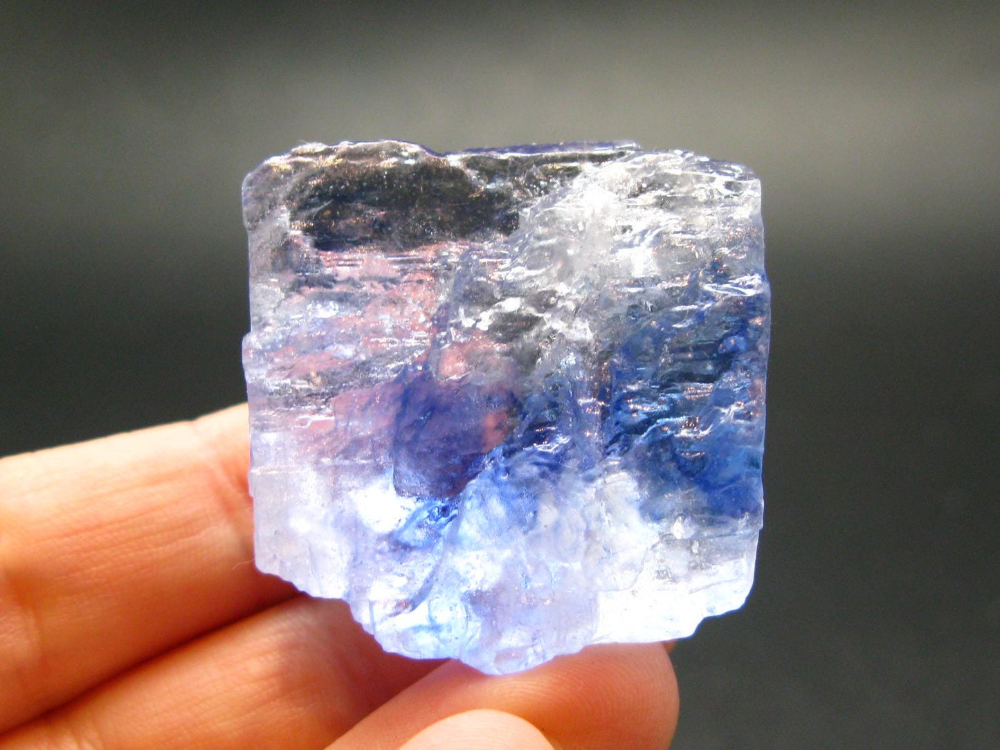 Blue Halite Crystal From USA - 1.2" - 21.80 Grams
