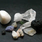 Synergy 12 Set Phenakite Moldavite Natrolite Petalite Danburite Tektite Scolecite Herderite Tanzanite Brookite 74.04 Gr