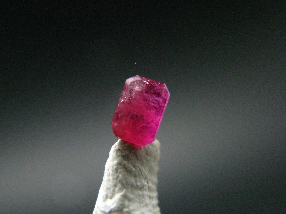 Beautiful Rare Gem Bixbite Red Beryl Emerald Cut Stone From Utah USA - 0.10 Carats - 3.2x2.2mm