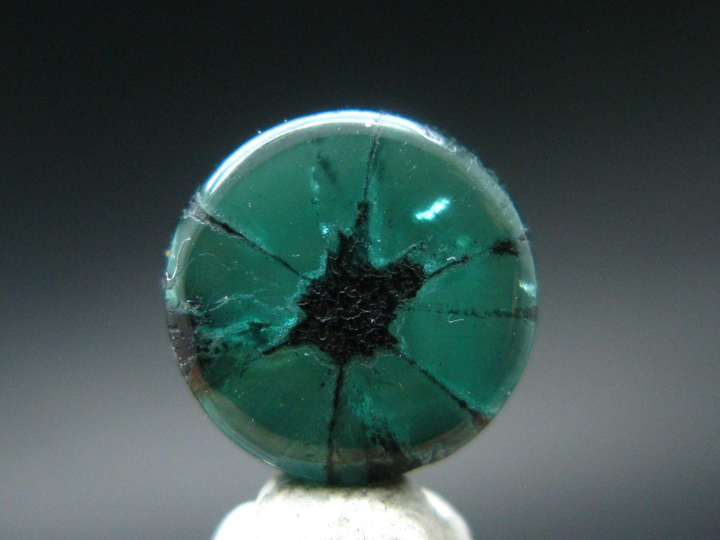 Beautiful Rare Gem Trapiche Emerald From Colombia - 3.12 Carats - 9.5x9.5mm