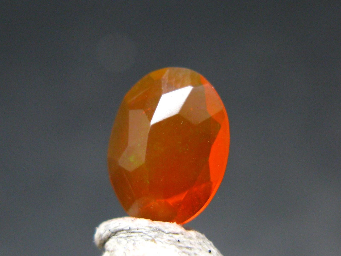 Fire Opal Cut Stone From Mexico - 0.76 Carats