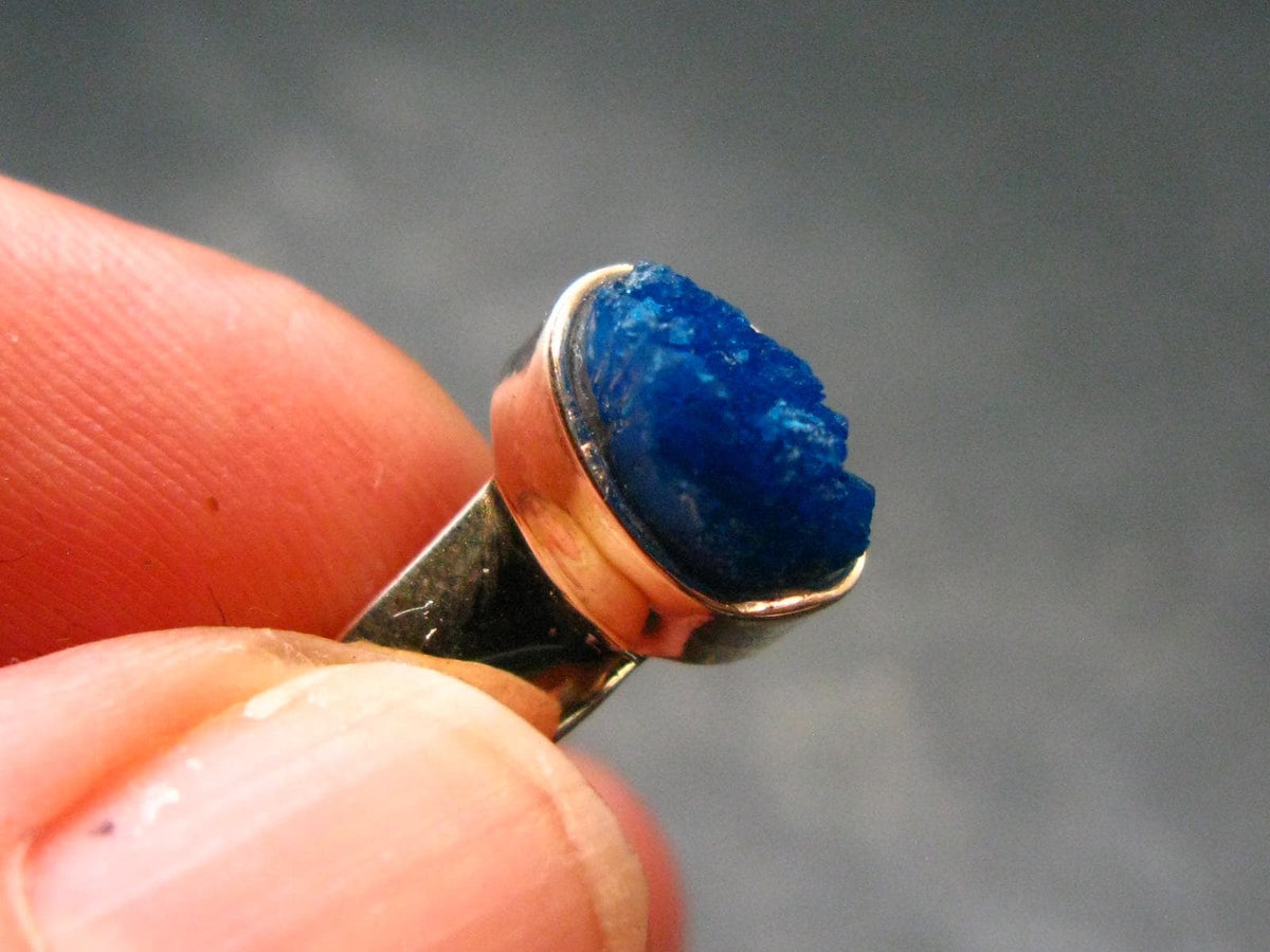 Cavansite Ring From India - 3.53 Grams - Size 8