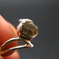 Moldavite Tektite Silver Ring from Czech Republic - 6.25 Size - 1.47 Grams