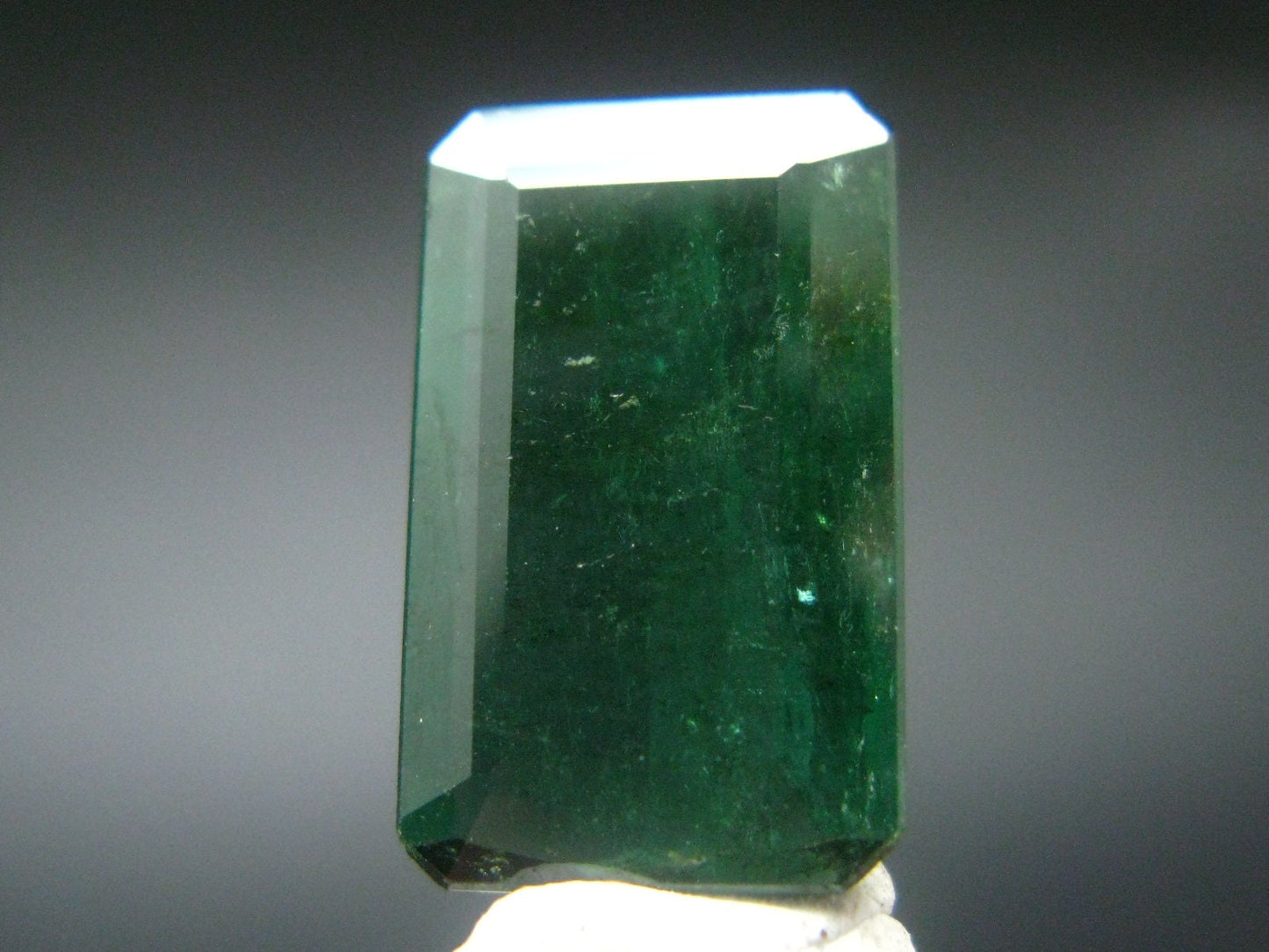 Green Tourmaline Cut Stone Gem From Brazil - 8.60 Carats - 18x11mm
