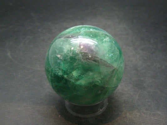 Gem Purple + Green Fluorite Sphere from China - 2.1"