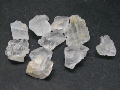 Lot of 10 Clear Petalite Crystals from Brazil