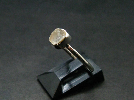 Phenakite Phenacite Crystal Silver Ring From Nigeria - Size 6 - 1.78 Grams
