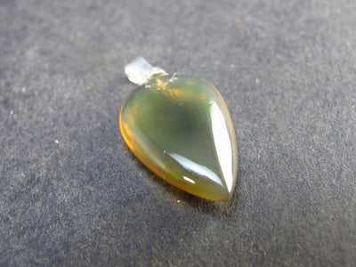 Flashes of Lightning!! Natural Opal 925 Sterling Silver Pendant from Ethiopia - 1.1" - 1.34 Grams