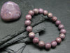 Purple Jade Jadeite Genuine Bracelet ~ 7 Inches ~ 9mm Round Beads