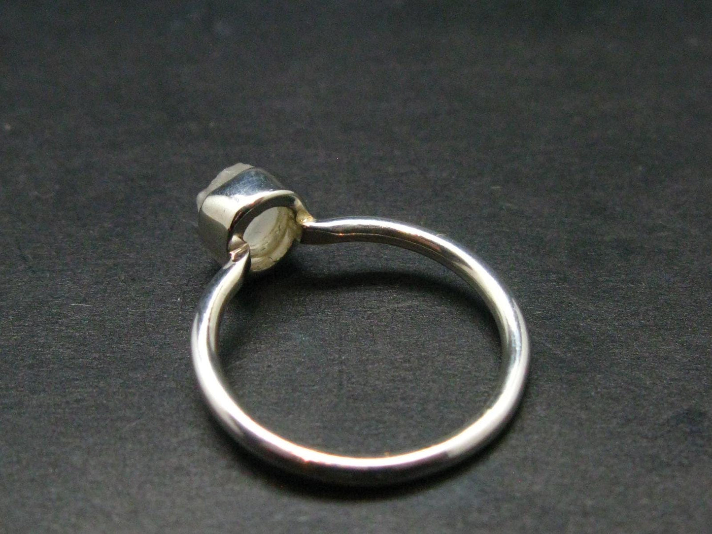Phenakite Phenacite Crystal Silver Ring From Brazil - Size 6 - 1.78 Grams
