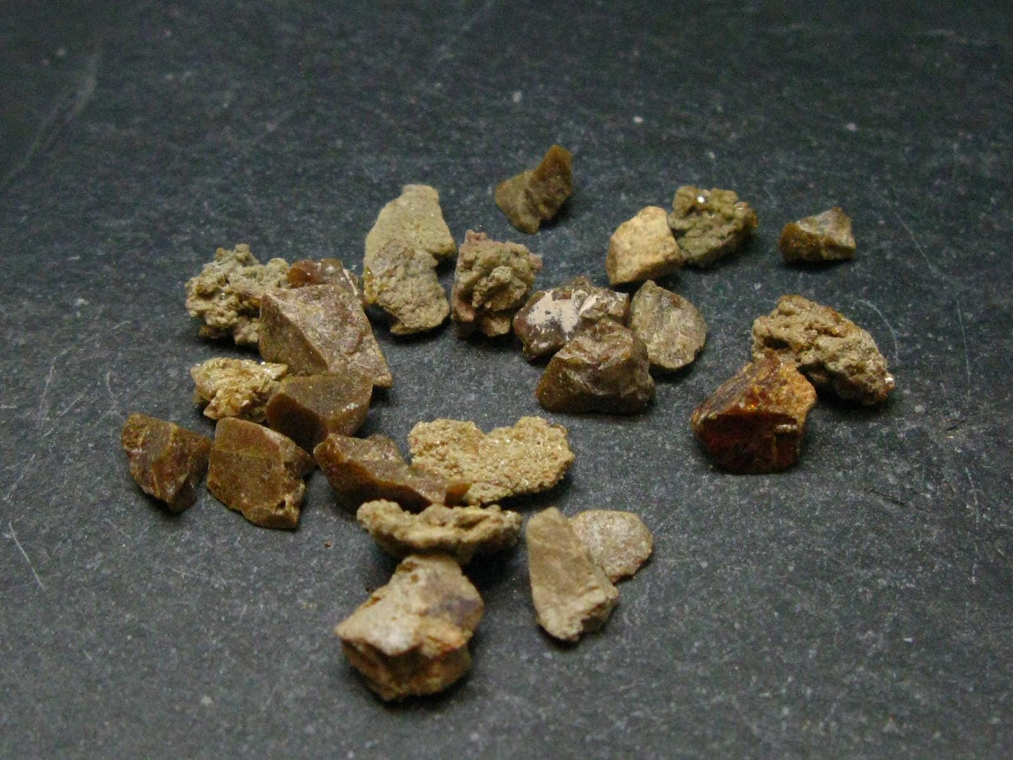 Rare Lot of 25 Monazite Crystals From Brazil - 8.70 Grams