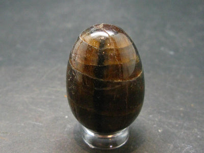 Chiastolite Variety of Andalusite Egg from China - 1.3"