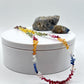 Rainbow Sapphire Beaded Necklace: Healing Crystal Jewelry, September Birthstone