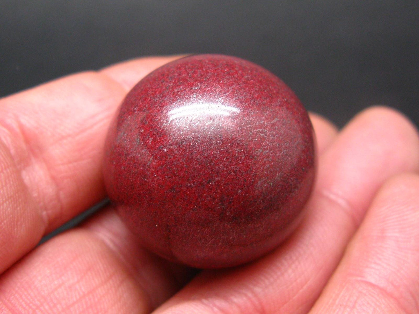Large Cinnabar Ball Sphere from Spain - 58.5 Grams - 1.2"