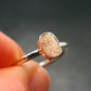 Muonionalusta Meteorite Sterling Silver Ring from Sweden - 1.52 Grams - Size 7