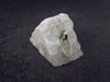 Raw Rare Natrolite Crystal Silver Pendant From Russia - 1.3" - 6.82 Grams