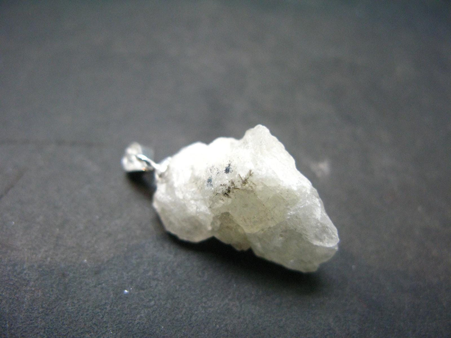 Nice Golden Amblygonite Crystal Silver Pendant from Brazil - 1.1" - 3.60 Grams