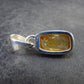 Imperial Topaz Crystal Silver Pendant from Brazil - 0.8" - 2.22 Grams