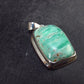 Rare Variscite Sterling Silver Pendant from Utah - 1.3" - 7.0 Grams